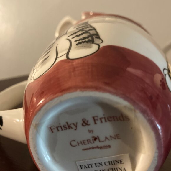 Coffee Cups Frisky & Friends by Cheri Lane Set of (6) - Picture 4 of 5